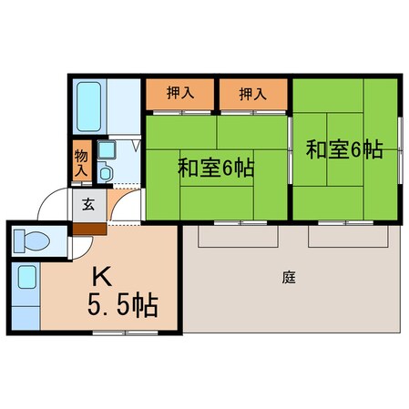 葵ハイツⅡの物件間取画像